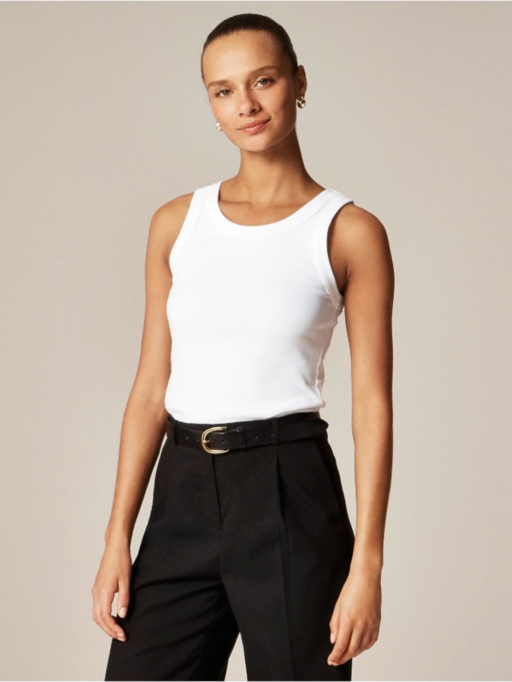 NWT J. Crew New Perfect-fit High-neck Tank Top White